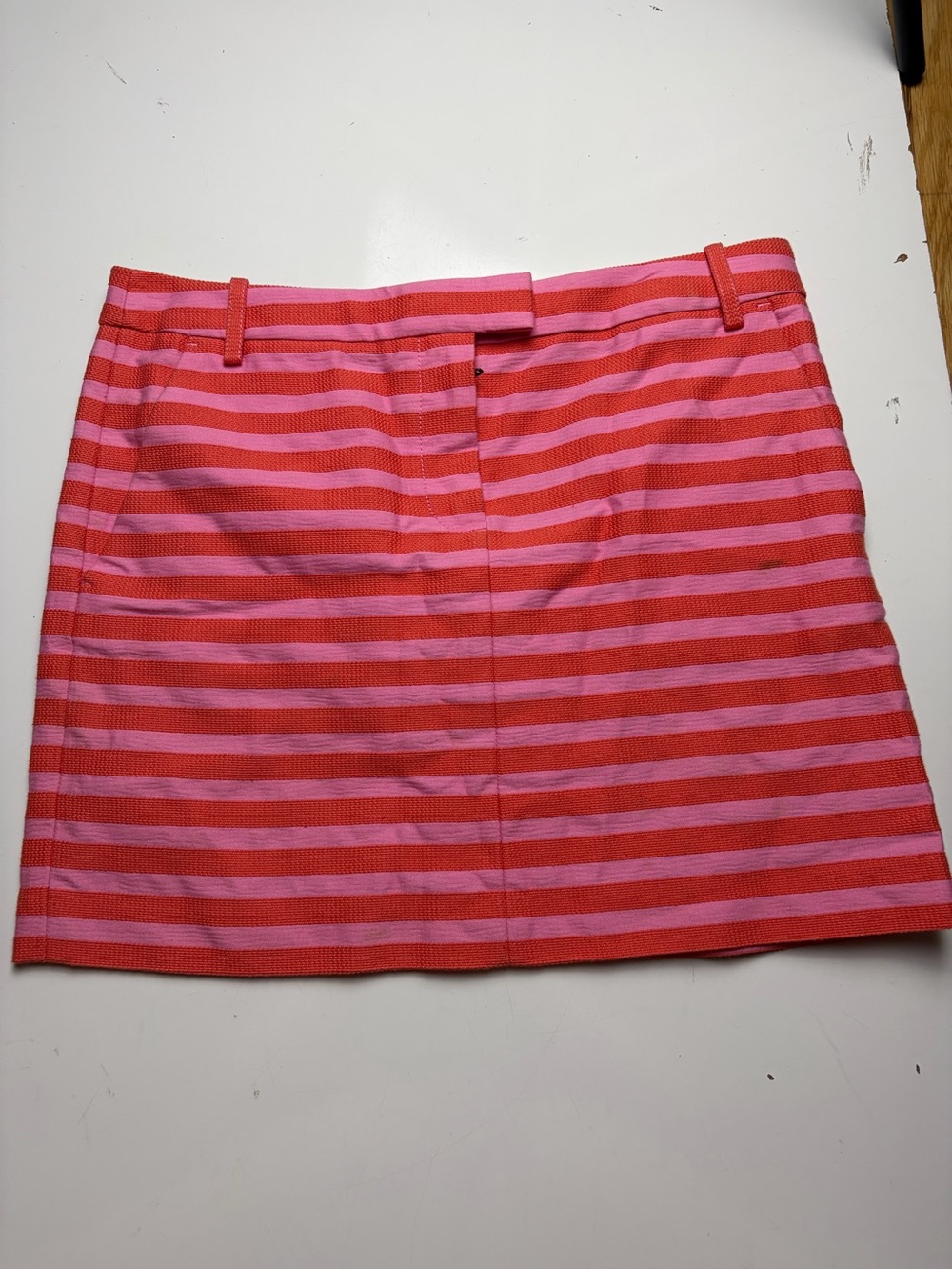 J Crew Striped Mini Pencil Skirt sz S